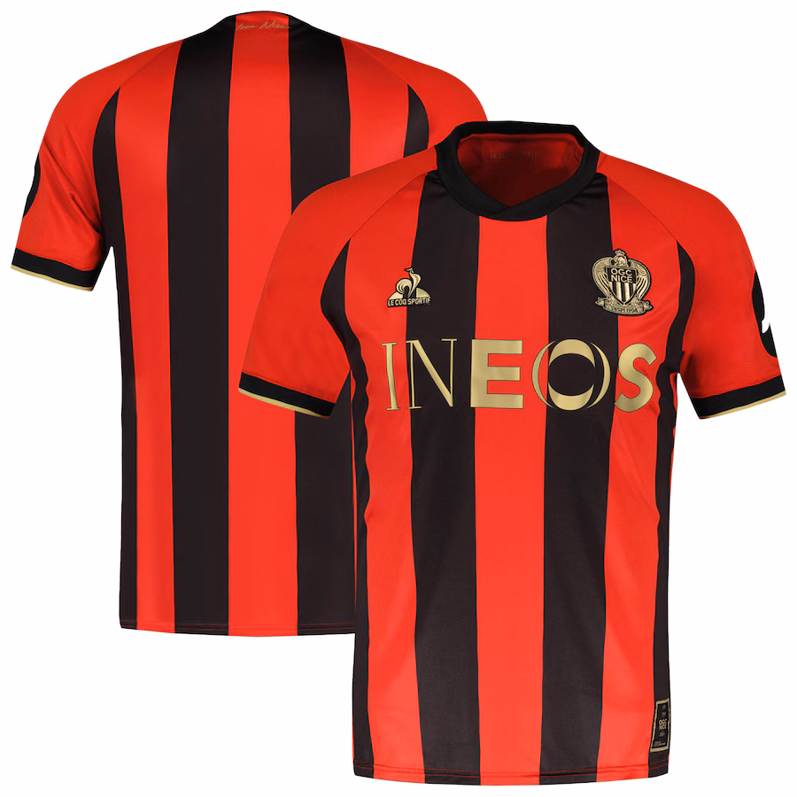 The home jersey of Le Coq Sportif Pro in Nice is 24-25